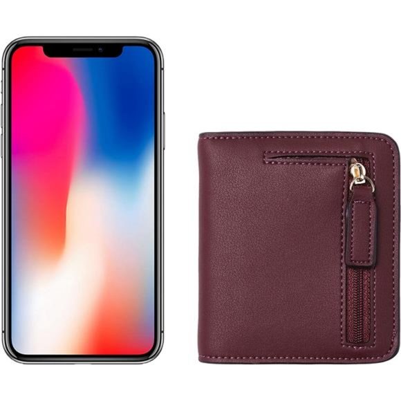 Womens Rfid Blocking Small Compact Bifold Luxury Genuine Leather Pocket Wallet - Picture 3 of 6